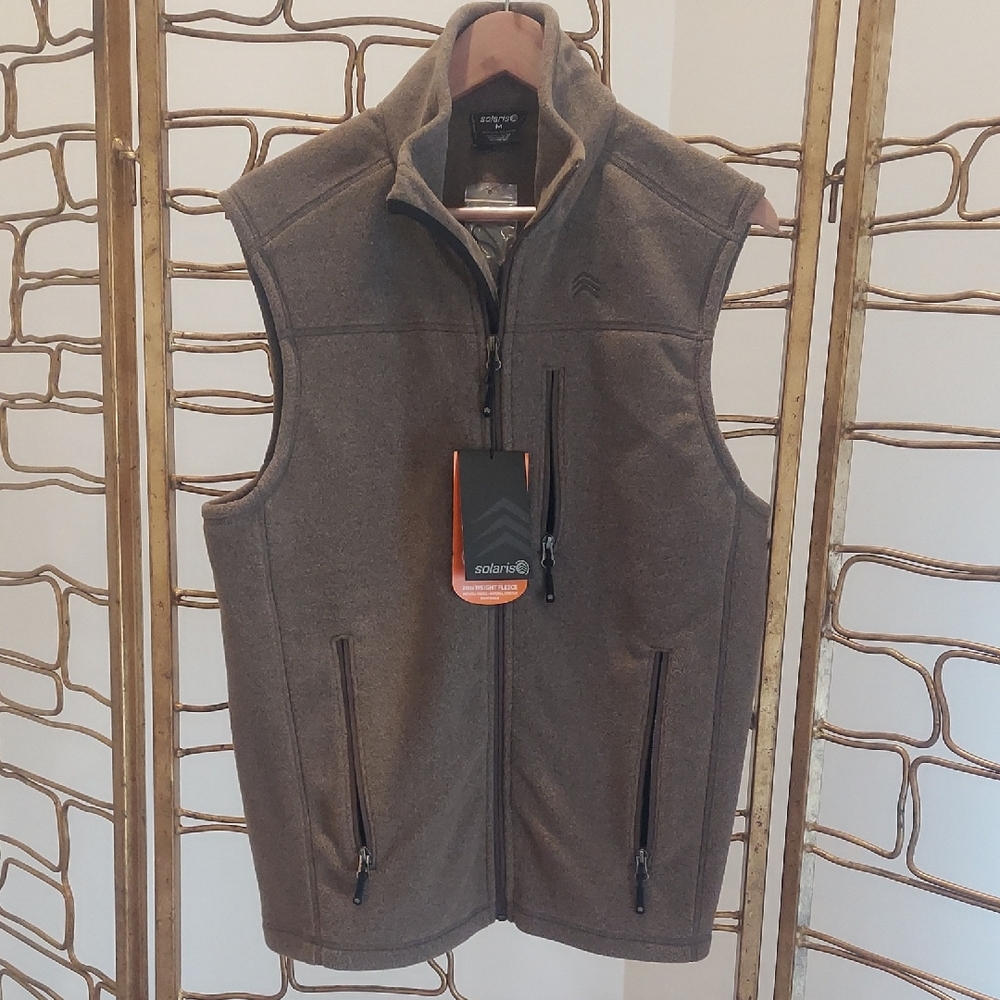 Solaris Men's Brown Softshell Vest